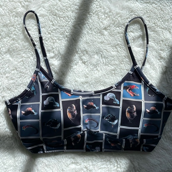 Fashion Brand Company Tops - FASHION BRAND COMPANY Cute Fish Yoga Bra Size S NWT